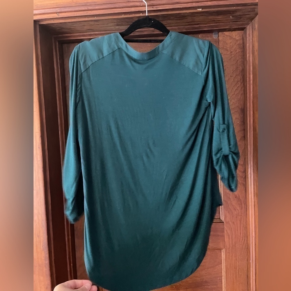 Emerald Green Blouse - Picture 2 of 7
